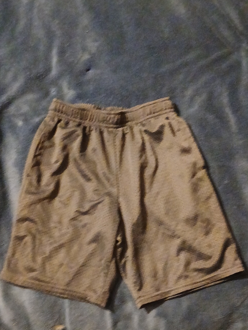 Athletic Works Boys Grey Mesh Athletic Shorts